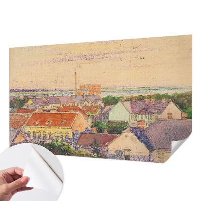 Fototapeta na ścianę z motywem miejskich dachów