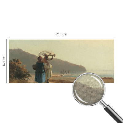 Fototapeta samoprzylepna do sypialni z motywem nadmorskiego spaceru