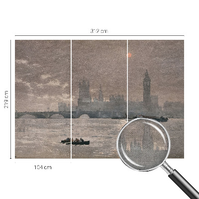 Tapeta fotograficzna z motywem nocnej panoramy