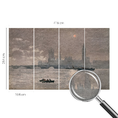 Tapeta fotograficzna z motywem nocnej panoramy