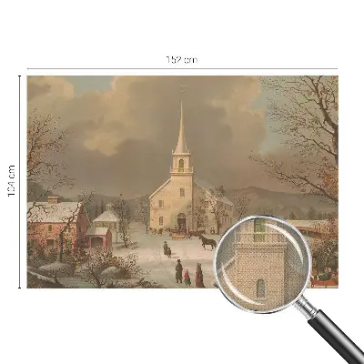Tapeta fotograficzna samoprzylepna z zimowym pejzażem