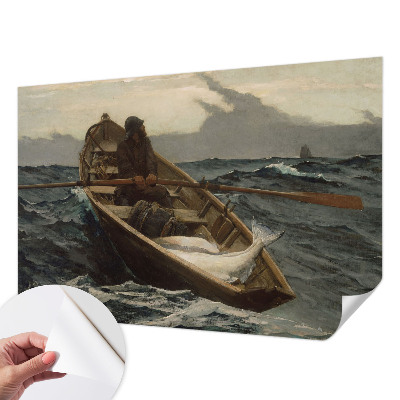 Nowoczesna fototapeta do salonu Rybak na morzu