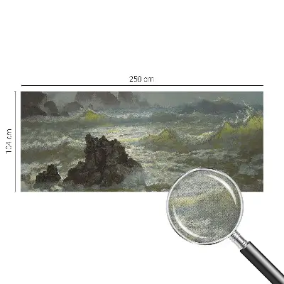 Dekoracyjna fototapeta na ścianę z motywem burzliwego morza