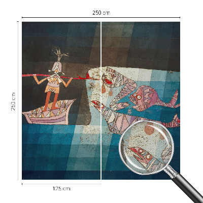 Fototapeta samoprzylepna z nadrukiem z motywem rybaka łowcy