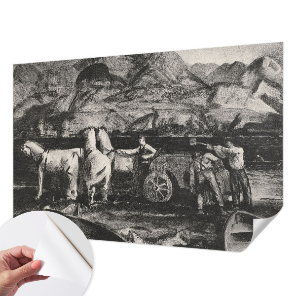 Fototapeta samoprzylepna do sypialni z motywem wiejskiej sceny