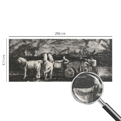 Fototapeta samoprzylepna do sypialni z motywem wiejskiej sceny