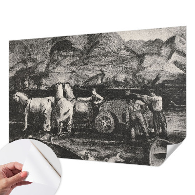 Fototapeta samoprzylepna do sypialni z motywem wiejskiej sceny