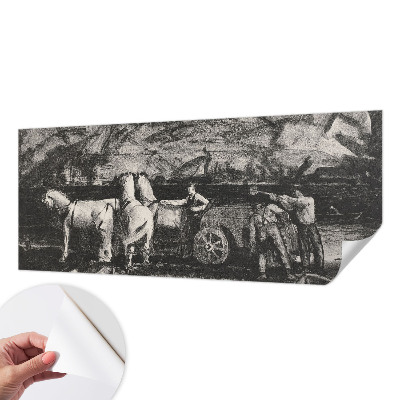 Fototapeta samoprzylepna do sypialni z motywem wiejskiej sceny