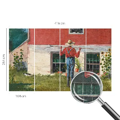 Tapeta fotograficzna samoprzylepna z motywem wiejskiej sceny