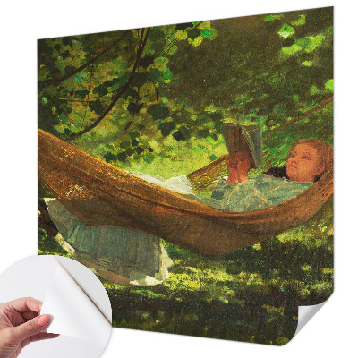 Nowoczesna fototapeta do salonu z motywem relaksu w hamaku