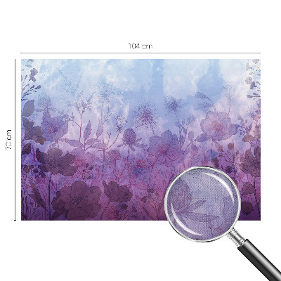 Fototapeta samoprzylepna do sypialni z pastelowym motywem kwiatowym