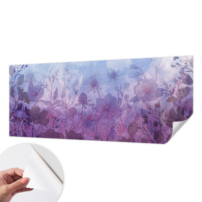 Fototapeta samoprzylepna do sypialni z pastelowym motywem kwiatowym