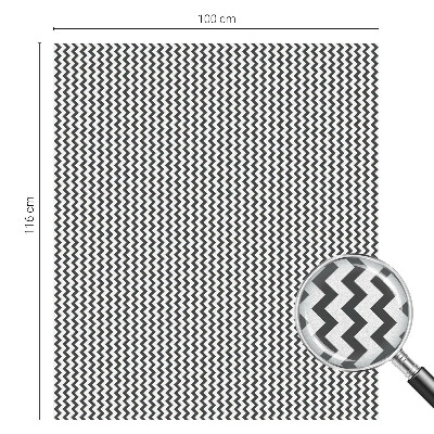 Mleczna naklejka na okno Zygzak wzór