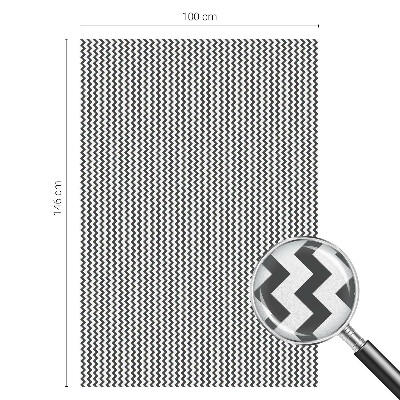 Mleczna naklejka na okno Zygzak wzór