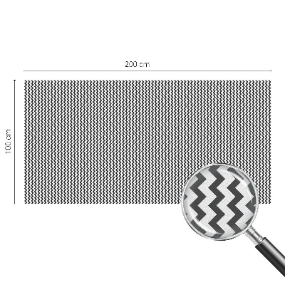 Mleczna naklejka na okno Zygzak wzór