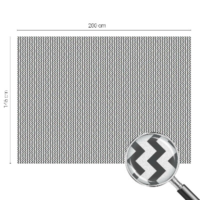 Mleczna naklejka na okno Zygzak wzór