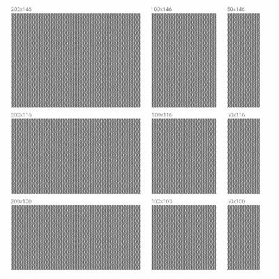 Mleczna naklejka na okno Zygzak wzór