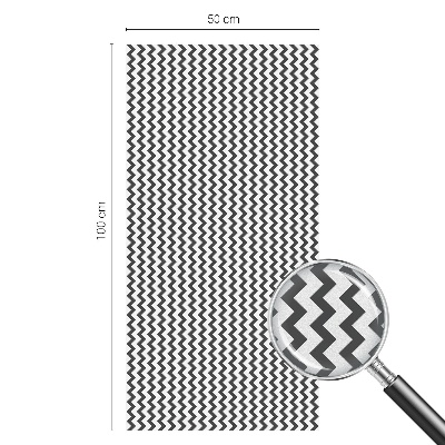 Mleczna naklejka na okno Zygzak wzór