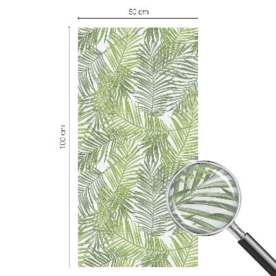 Naklejka na okno dająca prywatność Roślinne wzory