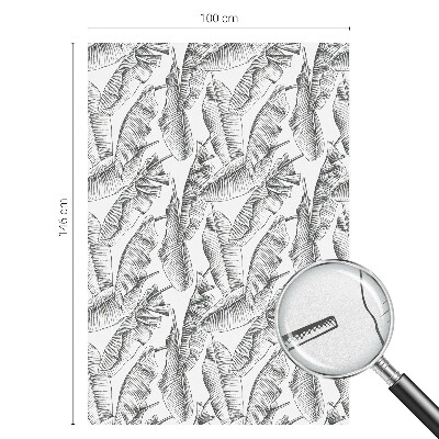 Naklejka na okno dająca prywatność Tropikalne liście