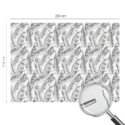 Naklejka na okno dająca prywatność Tropikalne liście