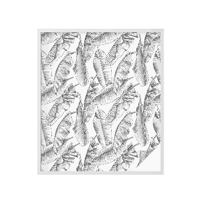 Naklejka na okno dająca prywatność Tropikalne liście