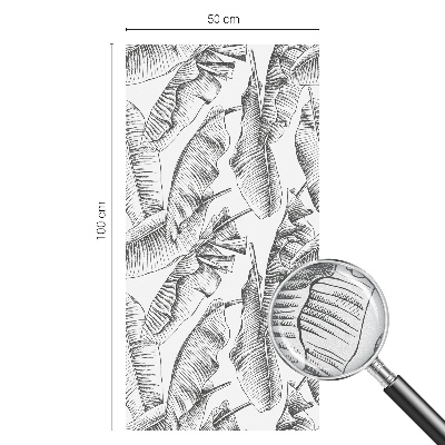 Naklejka na okno dająca prywatność Tropikalne liście