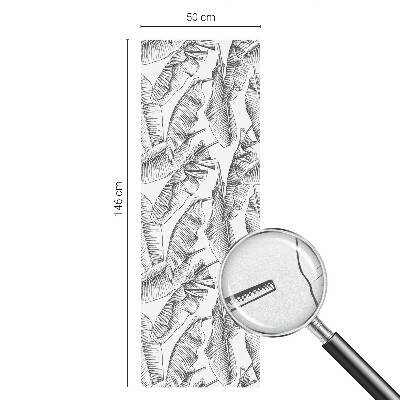 Naklejka na okno dająca prywatność Tropikalne liście