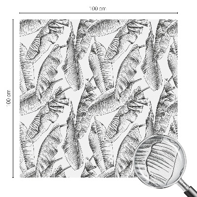 Naklejka na okno dająca prywatność Tropikalne liście