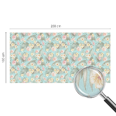 Folia okienna zapewniająca prywatność Tropikalny wzór