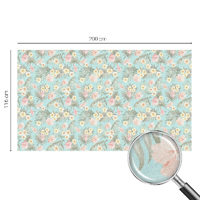 Folia okienna zapewniająca prywatność Tropikalny wzór