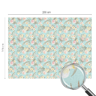 Folia okienna zapewniająca prywatność Tropikalny wzór