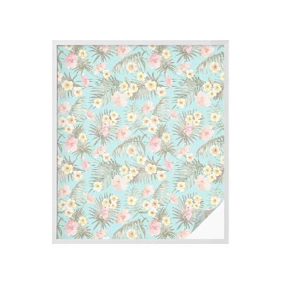 Folia okienna zapewniająca prywatność Tropikalny wzór