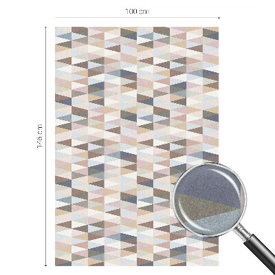 Naklejka na okno mleczna witraż Pastelowa symetria