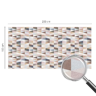 Naklejka na okno mleczna witraż Pastelowa symetria