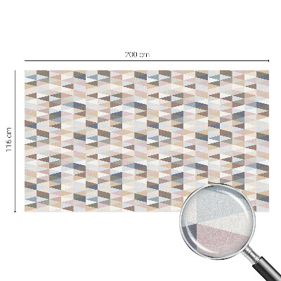 Naklejka na okno mleczna witraż Pastelowa symetria