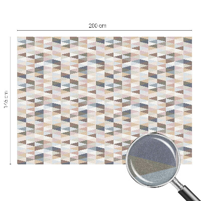 Naklejka na okno mleczna witraż Pastelowa symetria