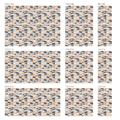 Naklejka na okno mleczna witraż Pastelowa symetria