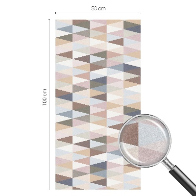 Naklejka na okno mleczna witraż Pastelowa symetria