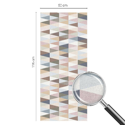 Naklejka na okno mleczna witraż Pastelowa symetria