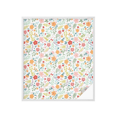 Folia okienna zapewniająca prywatność Kwiatowy wzór