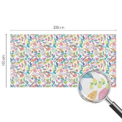 Mleczna naklejka na okno Barwna kompozycja