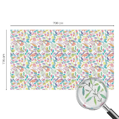 Mleczna naklejka na okno Barwna kompozycja