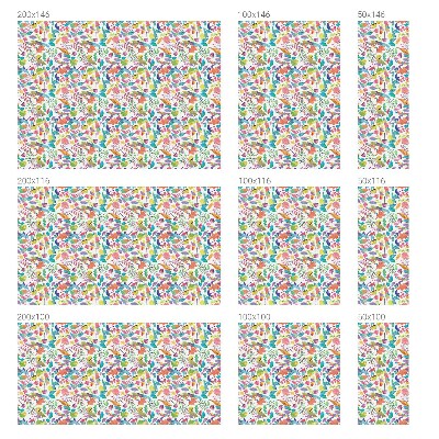 Mleczna naklejka na okno Barwna kompozycja