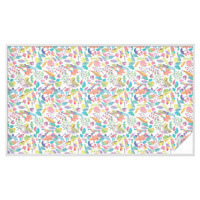 Mleczna naklejka na okno Barwna kompozycja