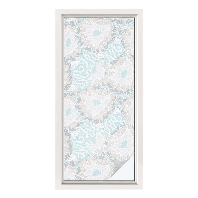 Naklejka na okno mleczna witraż Delikatne pióra