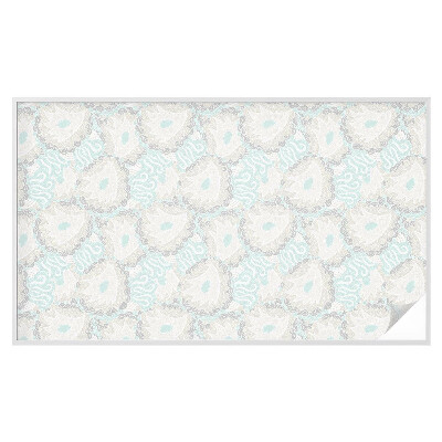 Naklejka na okno mleczna witraż Delikatne pióra