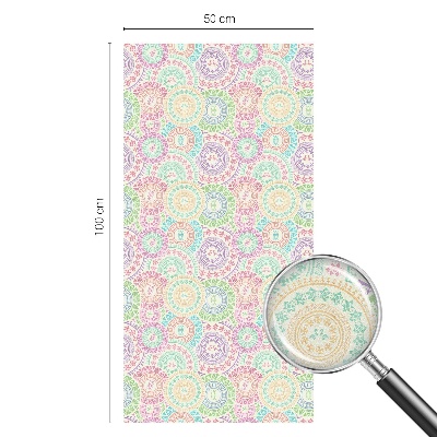 Folia dekoracyjna na okna Kolorowe mandale