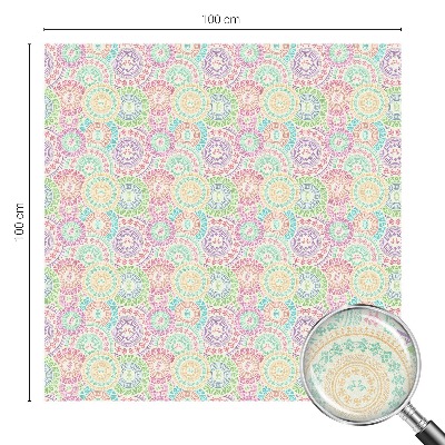 Folia dekoracyjna na okna Kolorowe mandale