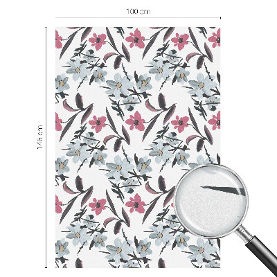 Folia okienna zapewniająca prywatność Kwiatowy wzór